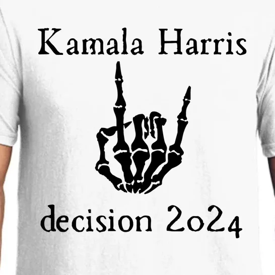 Kamala Harris Skeleton Hand Decision 2024 Pajama Set