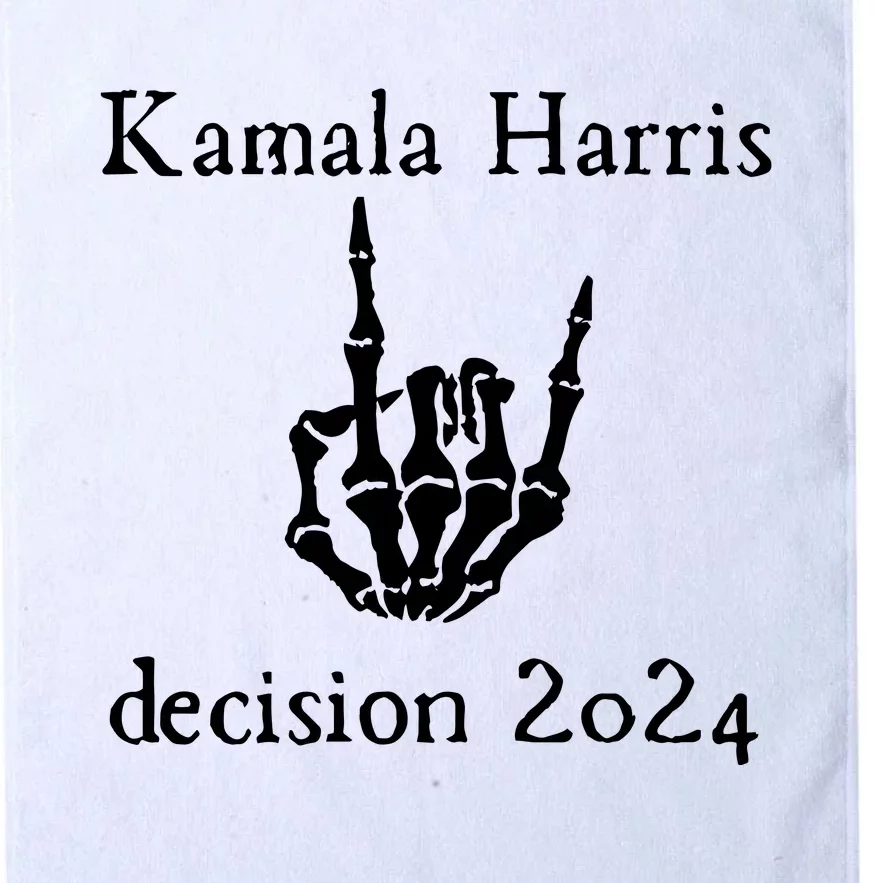 Kamala Harris Skeleton Hand Decision 2024 Platinum Collection Golf Towel