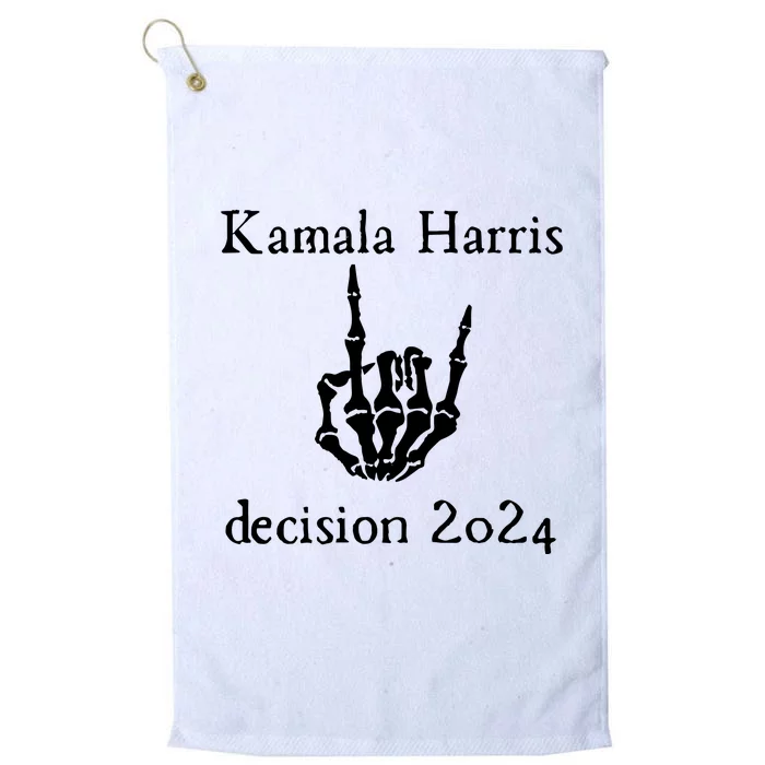 Kamala Harris Skeleton Hand Decision 2024 Platinum Collection Golf Towel