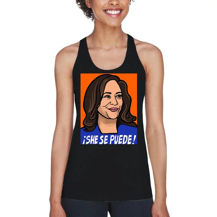 Kamala Harris She Se Puede Women's Racerback Tank