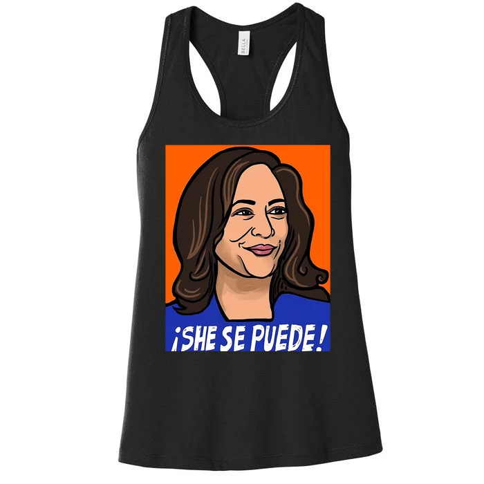 Kamala Harris She Se Puede Women's Racerback Tank