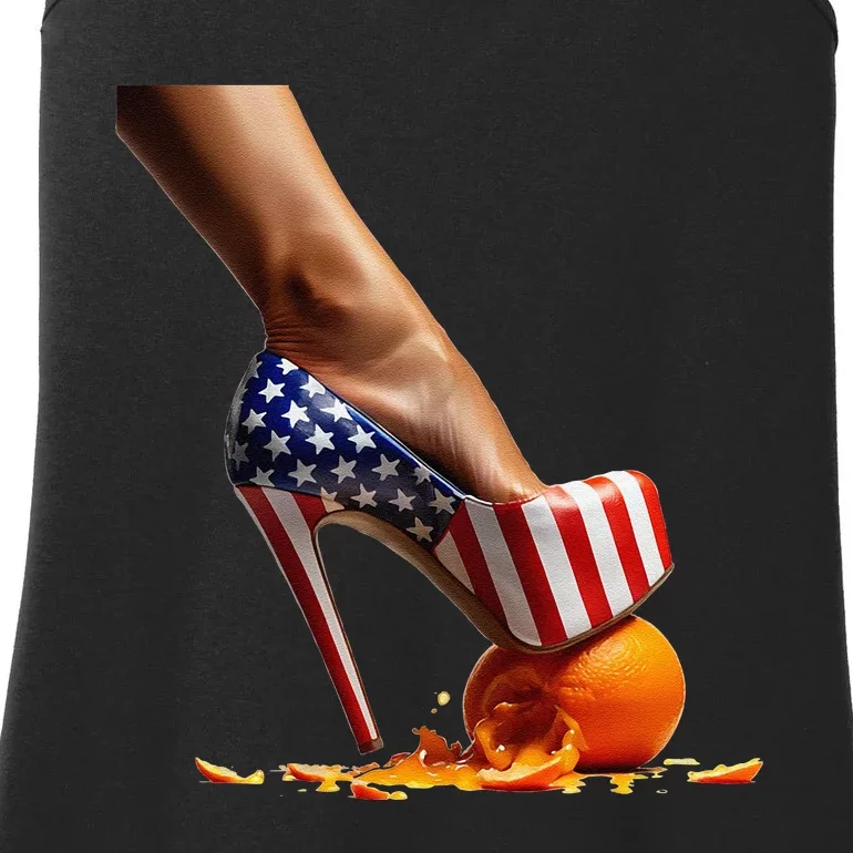 Kamala Heels Stepping On Orange Gift Ladies Essential Tank