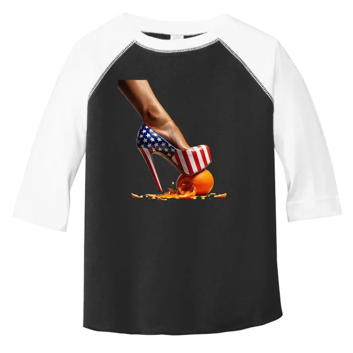 Kamala Heels Stepping On Orange Gift Toddler Fine Jersey T-Shirt