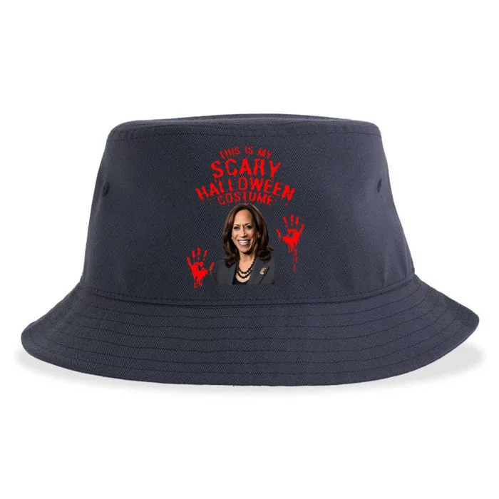 Kamala Harris Scary Halloween Gag President Costume Sustainable Bucket Hat