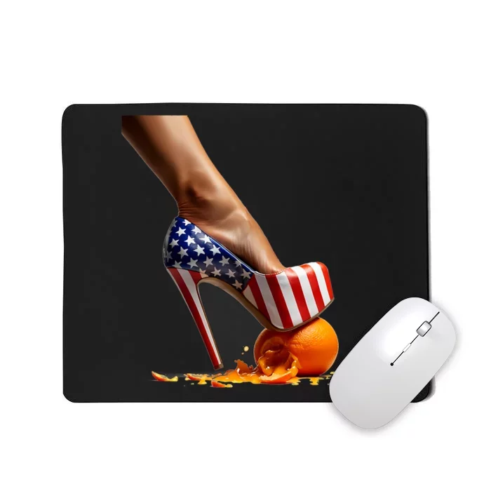 Kamala Heels Stepping On Orange Mousepad