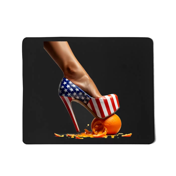 Kamala Heels Stepping On Orange Mousepad