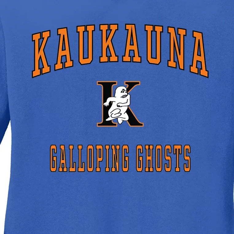 Kaukauna High School Galloping Ghosts Gift Ladies Long Sleeve Shirt