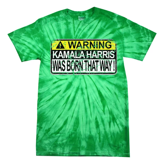 Kamala Harris Speaks Word Salad Fluently Trump 2024 Funny Premium Tie-Dye T-Shirt