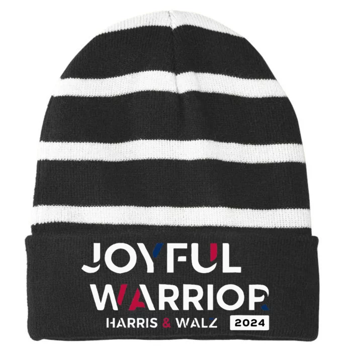 Kamala Harris & Tim Walz Waltz 2024 Striped Beanie with Solid Band