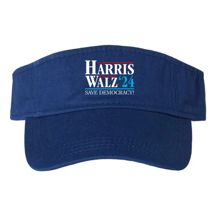 Kamala Harris Tim Walz Waltz 2024 Vice President Election Gift Valucap Bio-Washed Visor