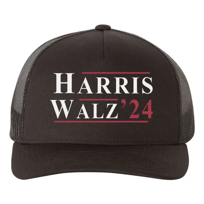 Kamala Harris Tim Walz 2024 Democrat Elections Yupoong Adult 5-Panel Trucker Hat