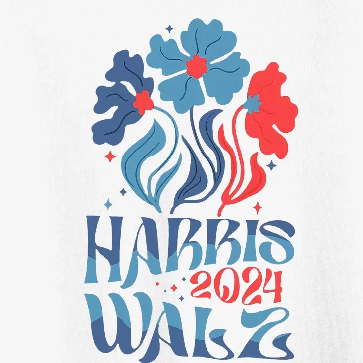 Kamala Harris Tim Walz 2024 Boho Aesthetic Harris Waltz 2024 Toddler T-Shirt