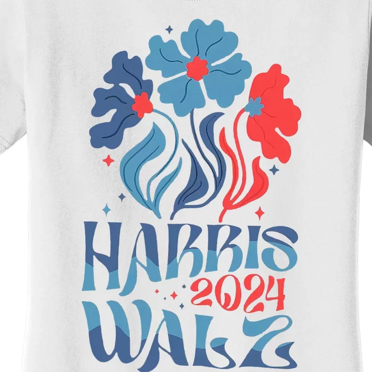 Kamala Harris Tim Walz 2024 Boho Aesthetic Harris Waltz 2024 Women's T-Shirt