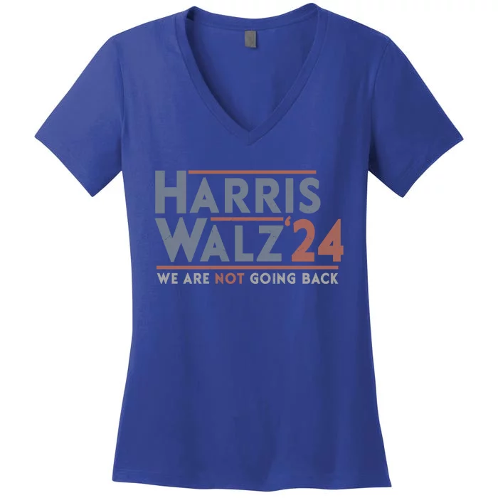 Kamala Harris Tim Walz Waltz 2024 Vote Harris Waltz 2024 Gift Women's V-Neck T-Shirt