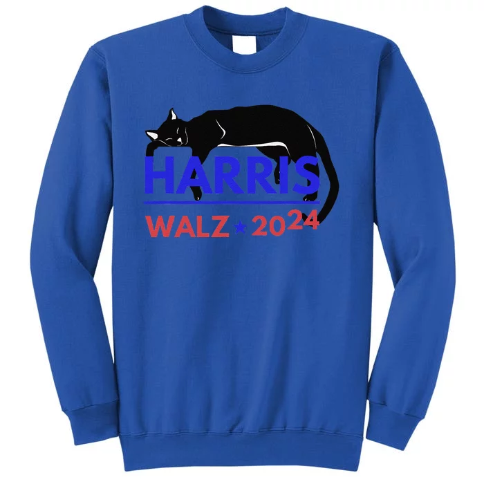 Kamala Harris Tim Walz Harris Waltz 2024 Harris Cat Tall Sweatshirt