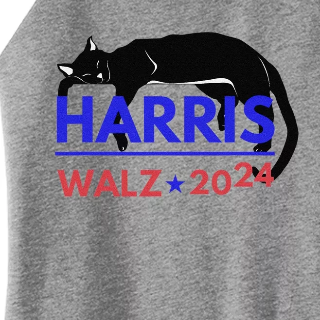 Kamala Harris Tim Walz Harris Waltz 2024 Harris Cat Women’s Perfect Tri Rocker Tank