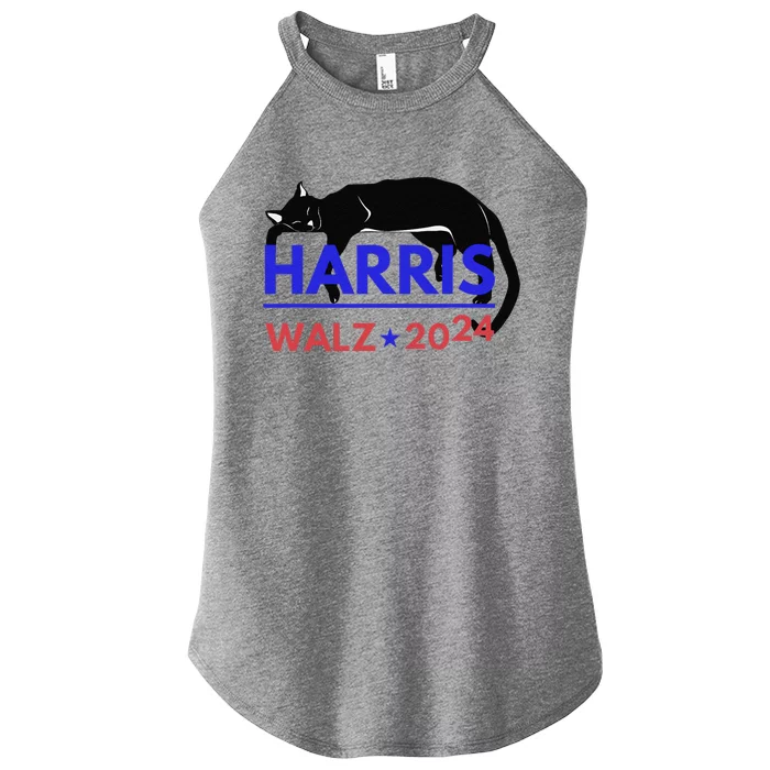 Kamala Harris Tim Walz Harris Waltz 2024 Harris Cat Women’s Perfect Tri Rocker Tank