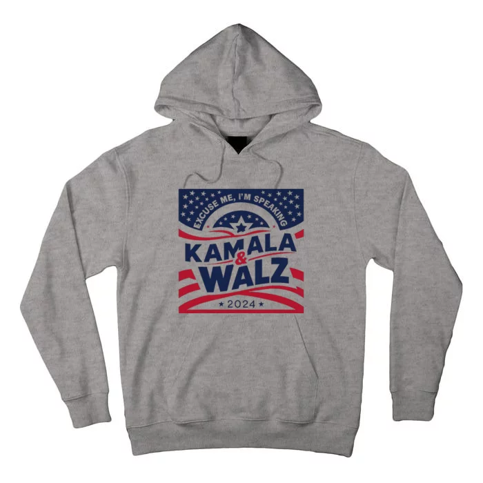 Kamala Harris Tim Walz 2024 Tall Hoodie