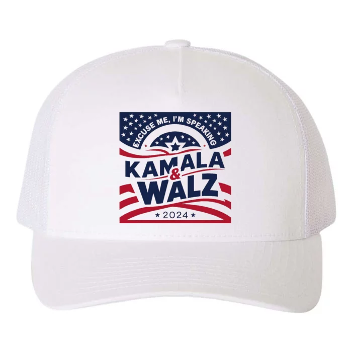 Kamala Harris Tim Walz 2024 Yupoong Adult 5-Panel Trucker Hat