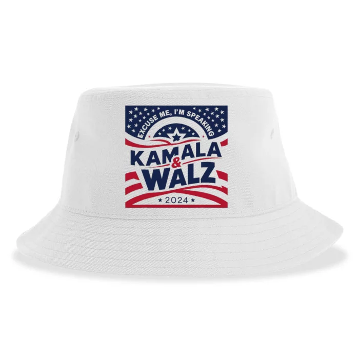 Kamala Harris Tim Walz 2024 Sustainable Bucket Hat