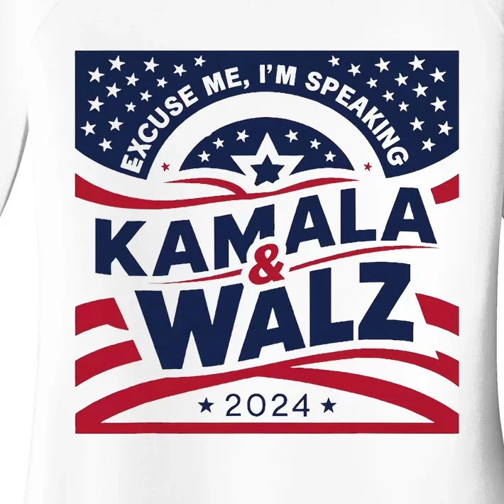 Kamala Harris Tim Walz 2024 Women's Perfect Tri Tunic Long Sleeve Shirt