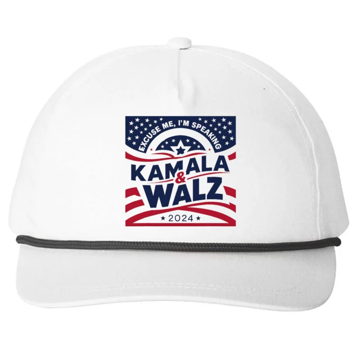 Kamala Harris Tim Walz 2024 Snapback Five-Panel Rope Hat