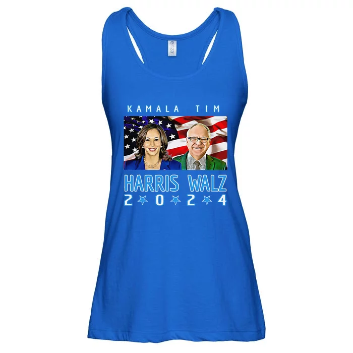 Kamala Harris Tim Walz The 2024 Democratic Party Nov 5 Win Ladies Essential Flowy Tank