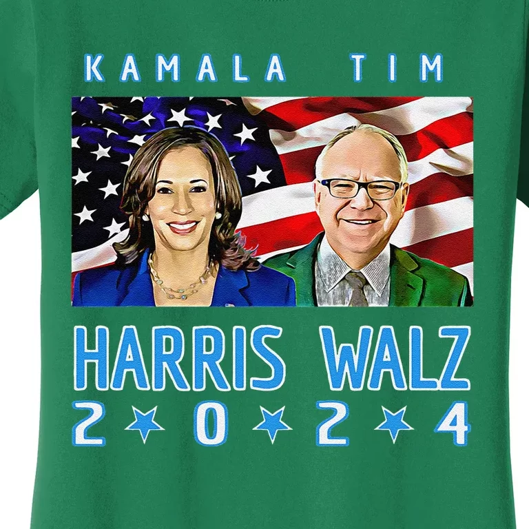 Kamala Harris Tim Walz The 2024 Democratic Party Nov 5 Win Women's T-Shirt