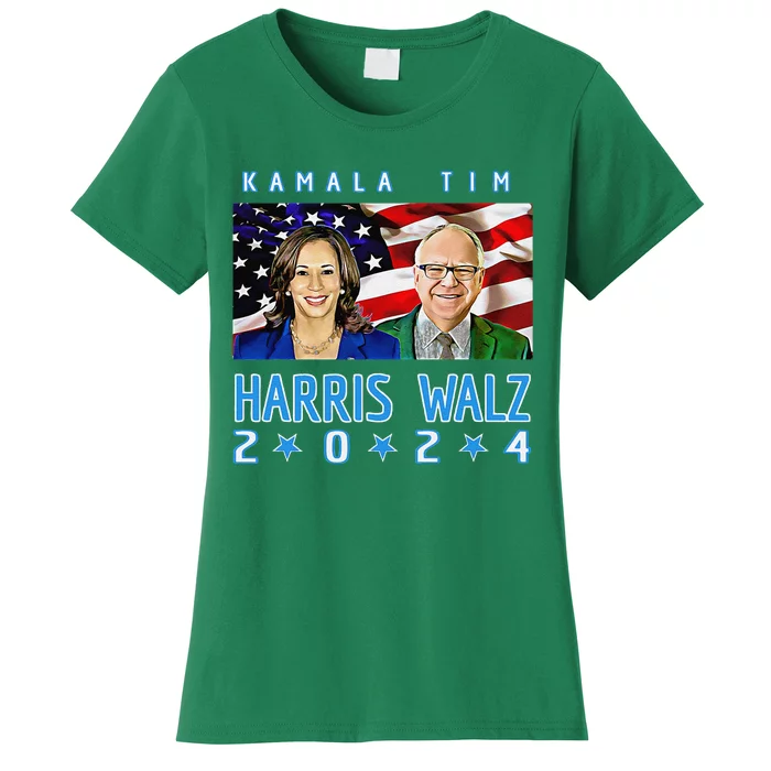 Kamala Harris Tim Walz The 2024 Democratic Party Nov 5 Win Women's T-Shirt