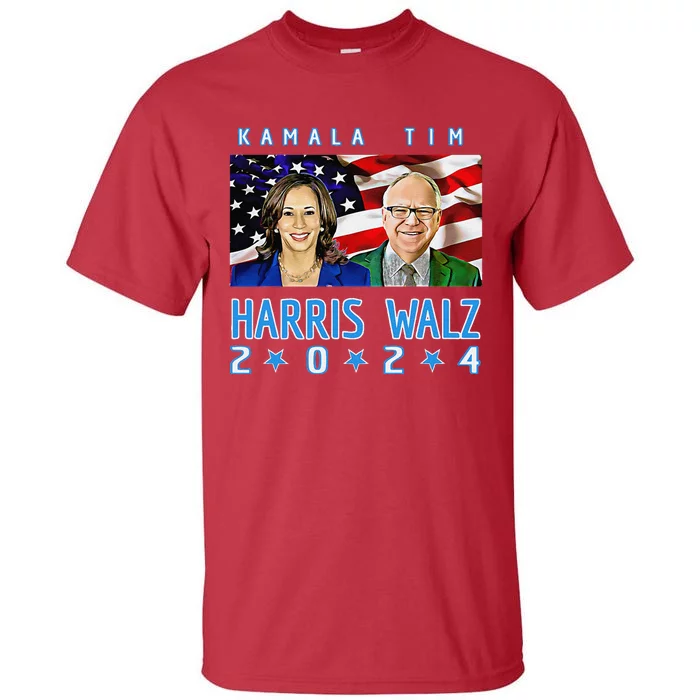 Kamala Harris Tim Walz The 2024 Democratic Party Nov 5 Win Tall T-Shirt