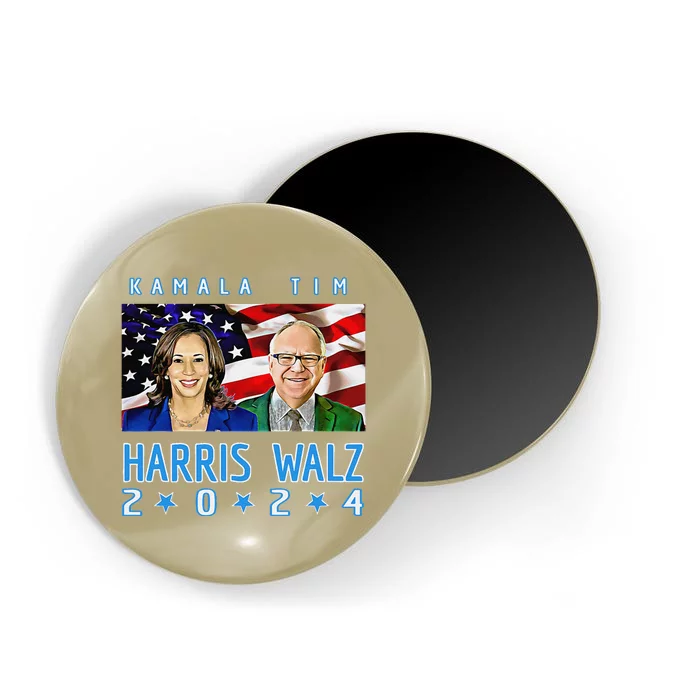 Kamala Harris Tim Walz The 2024 Democratic Party Nov 5 Win Magnet