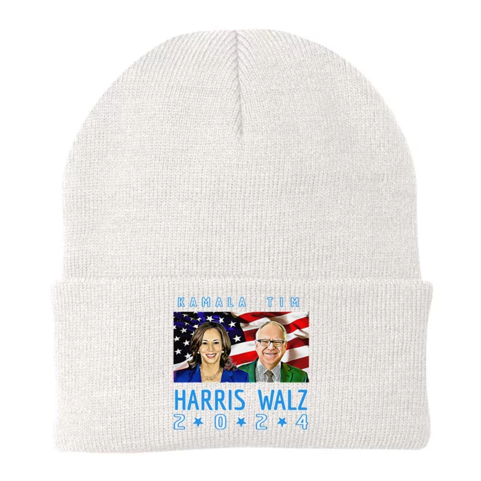 Kamala Harris Tim Walz The 2024 Democratic Party Nov 5 Win Knit Cap Winter Beanie