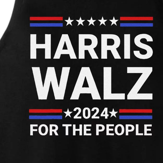 Kamala Harris Tim Walz Waltz Ladies Tri-Blend Wicking Tank