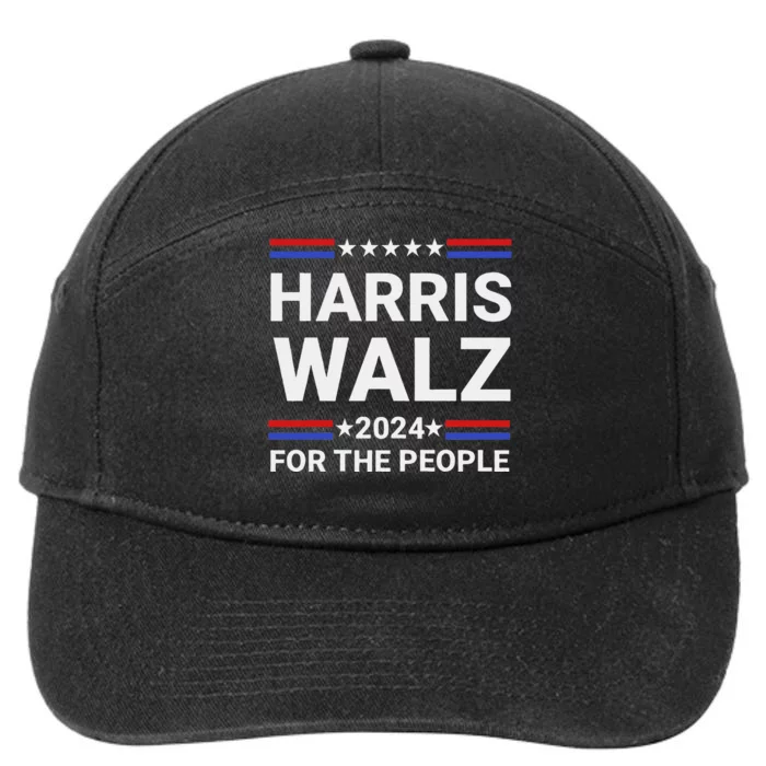 Kamala Harris Tim Walz Waltz 7-Panel Snapback Hat