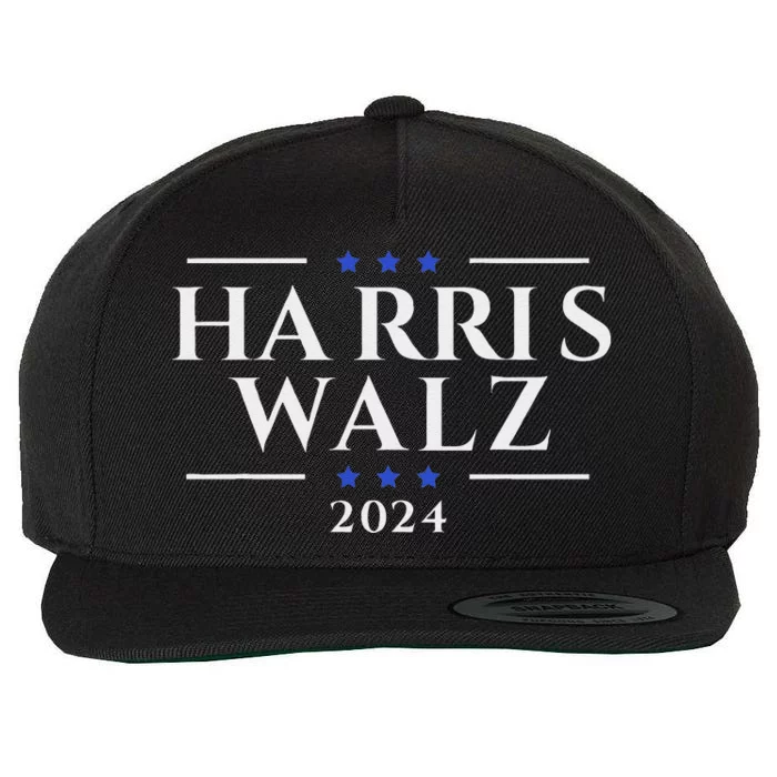 Kamala Harris Tim Walz Waltz Wool Snapback Cap