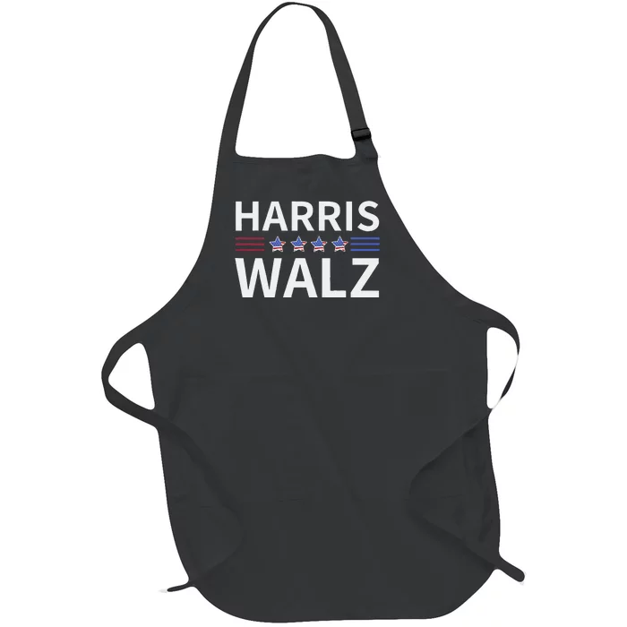 Kamala Harris Tim Walz Waltz 2024 Full-Length Apron With Pocket