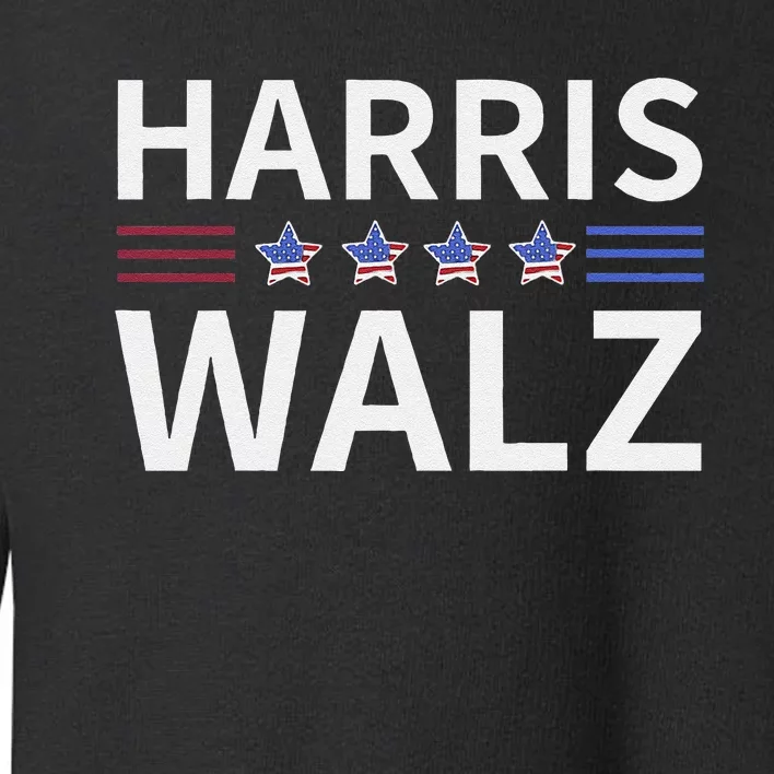 Kamala Harris Tim Walz Waltz 2024 Toddler Sweatshirt