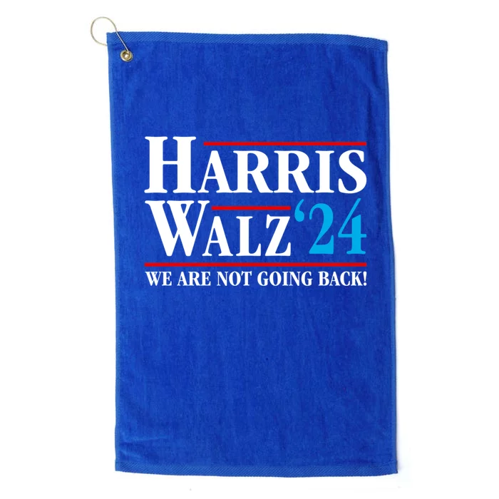 Kamala Harris Tim Walz Waltz Harris Waltz 2024 Vp Election Gift Platinum Collection Golf Towel