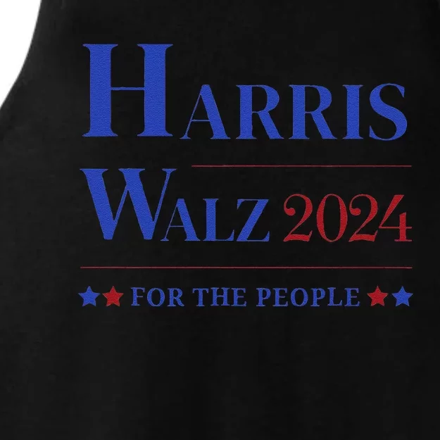 Kamala Harris Tim Walz Waltz Election Party Wear Ladies Tri-Blend Wicking Tank