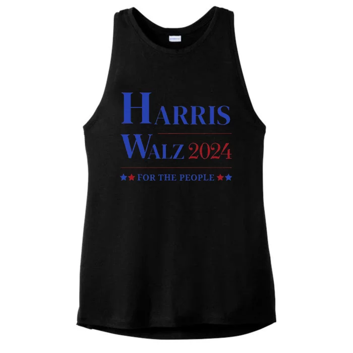 Kamala Harris Tim Walz Waltz Election Party Wear Ladies Tri-Blend Wicking Tank