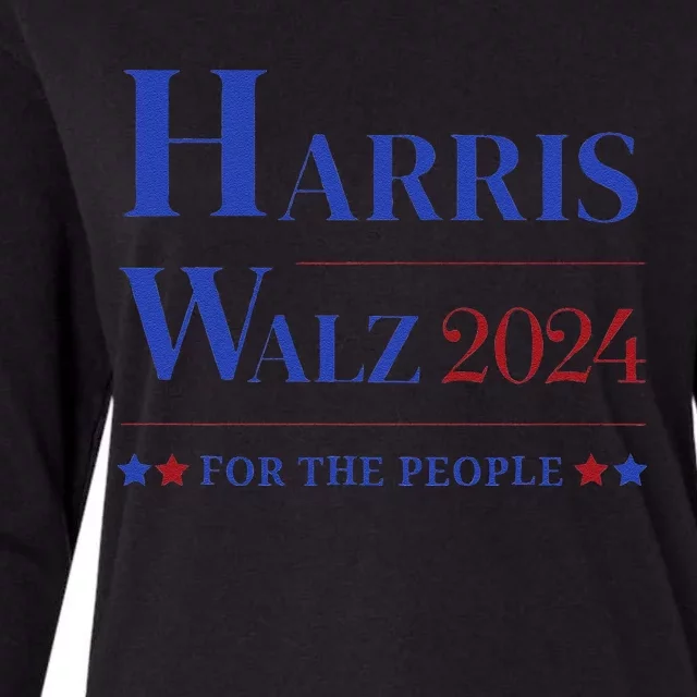 Kamala Harris Tim Walz Waltz Election Party Wear Womens Cotton Relaxed Long Sleeve T-Shirt