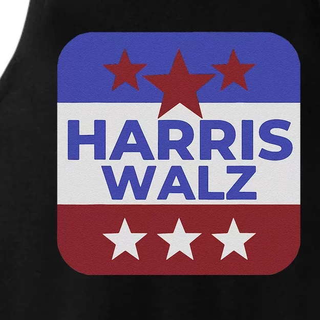 Kamala Harris Tim Walz Waltz Election Party Wear Ladies Tri-Blend Wicking Tank