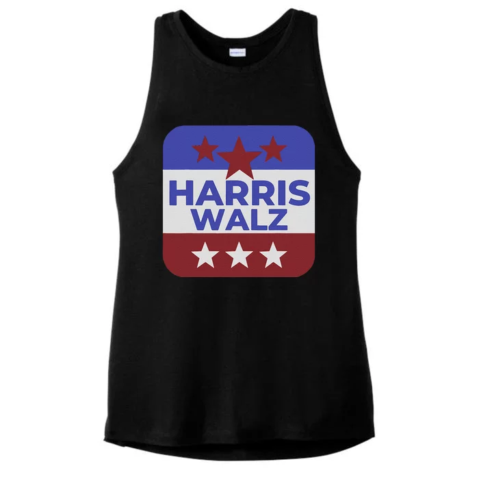 Kamala Harris Tim Walz Waltz Election Party Wear Ladies Tri-Blend Wicking Tank