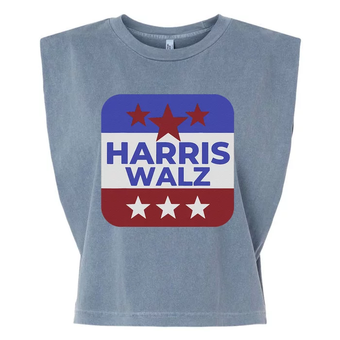 Kamala Harris Tim Walz Waltz Election Party Wear Garment-Dyed Women's Muscle Tee