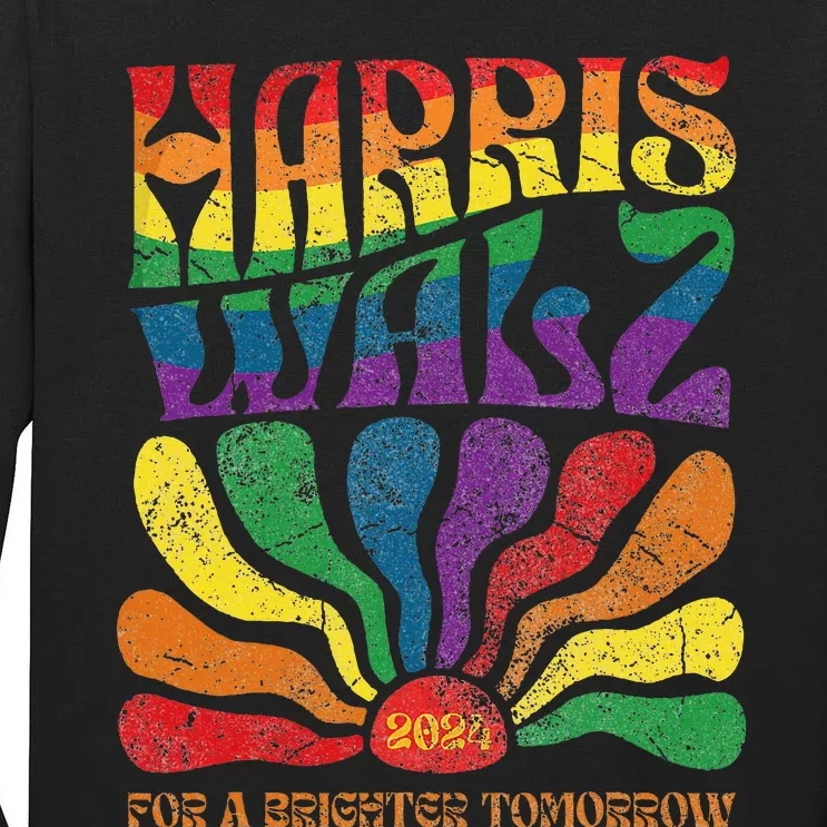 Kamala Harris Tim Waltz 2024 Tall Long Sleeve T-Shirt