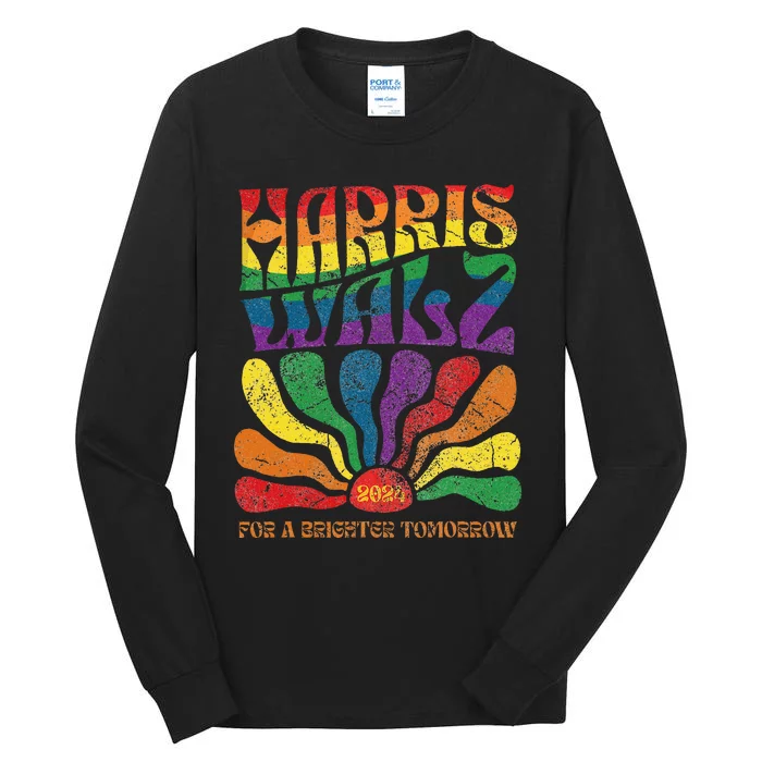 Kamala Harris Tim Waltz 2024 Tall Long Sleeve T-Shirt