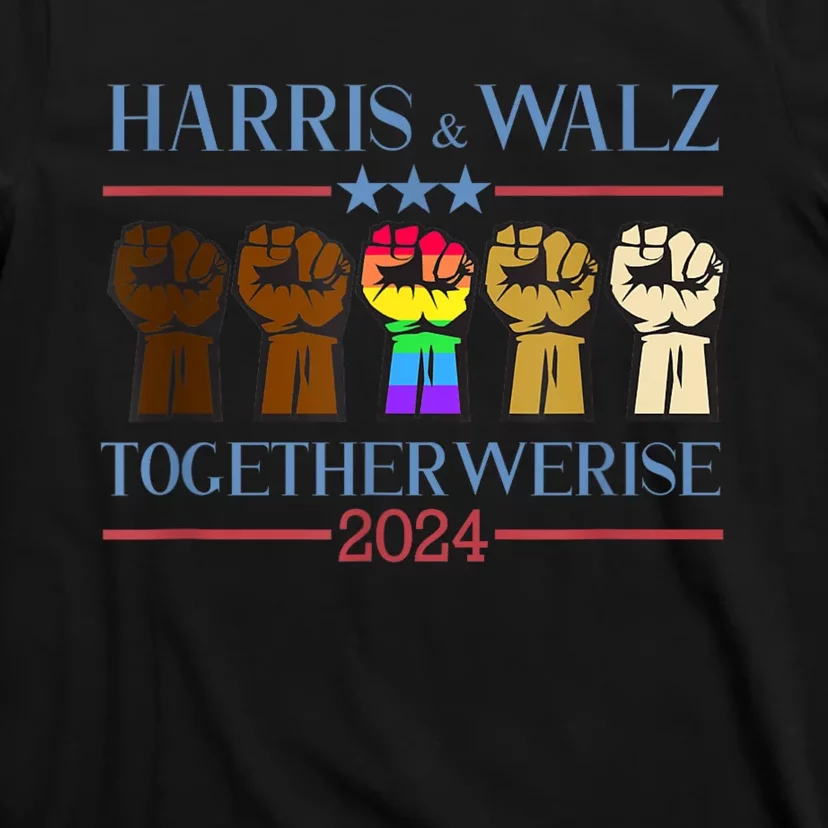 Kamala Harris Tim Walz 2024 Election Lgbt Harris Walz Waltz T-Shirt