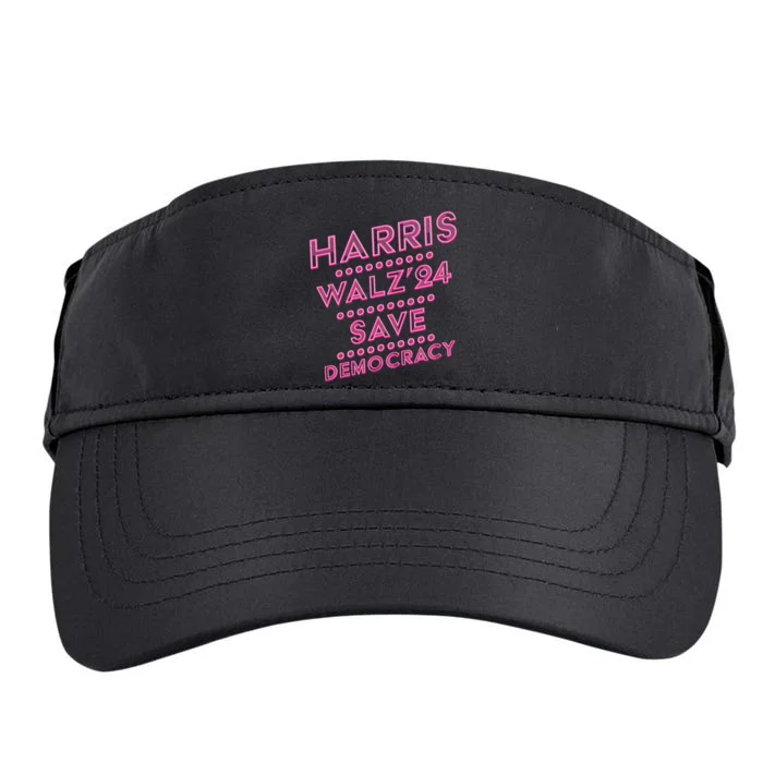 Kamala Harris Tim Walz 2024 Election Harris Waltz Save Demo Cracy Adult Drive Performance Visor