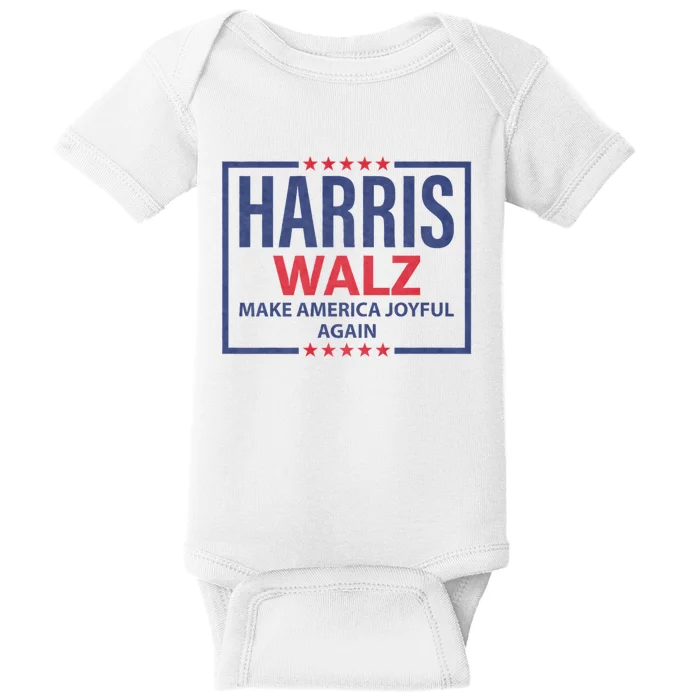 Kamala Harris Tim Walz Waltz Make America Joyful Again 2024 Baby Bodysuit