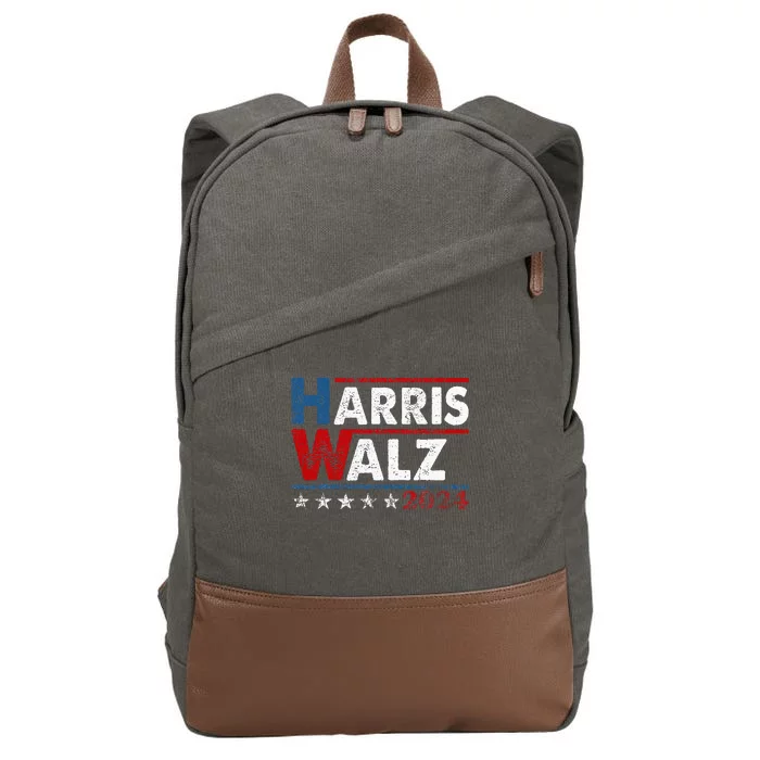 Kamala Harris Tim Waltz 2024 Cotton Canvas Backpack